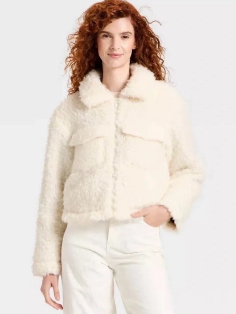NWT Universal Thread Women's Cozy Faux Shearling Jacket